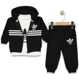 ERKKE 9/24 AY ADD BASKILI 2İP 3LÜ TAKIM