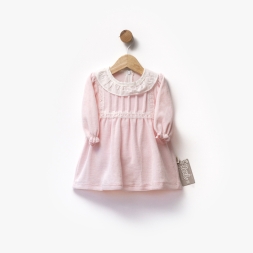 FLEXIBABY-229517 BEBE KADİFE ELBİSE