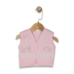 KIZ 1/9 AY DALDA KUŞ NAKIŞLI YELEK