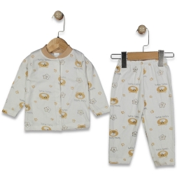 UNISEX 1/3 YAŞ ÇITÇITLI PİJAMA DEAR BER TAKIM