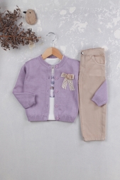 KIZ KIZ/KIZ AY GÜLLÜ HIRKALI PANT. 3LÜ TKM