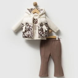 KIZ 6/18 AY KALP FİYONK LEOPARLI 3 LÜ TAKIM