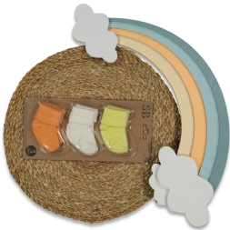 BEBE 1/9 AY 12Lİ PVC KOMED NEW BORN ÇORAP