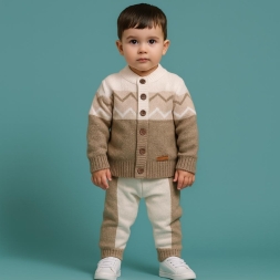 ERKEK 9/24 AY ÇİFT RENK ZİKZAK İKİLİ TAKIM