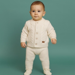 ERKEK 3/12 AY SAÇ ÖRGÜ İKİLİ TAKIM