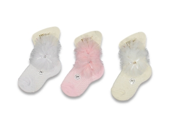 KIZ 0/6 AY 12 Lİ TÜLLÜ ÇORAP