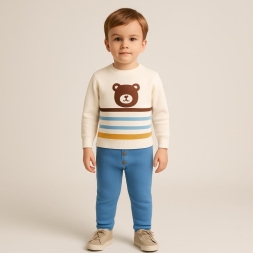 ERKEK 6/24 AY AYI NAKIŞLI ÇİZGİLİ TAKIM