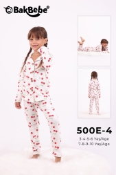 KİRAZ DESENLİ PİJAMA