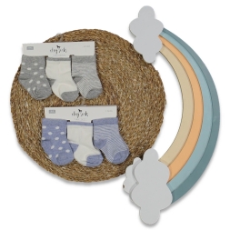 KIZ 0/6 AY NEWBORN 3LÜ KARTON ÇORAP