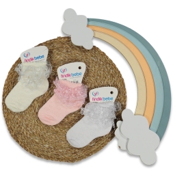 KIZ 1 YAŞ KIZ DANTELLİ ÇORAP