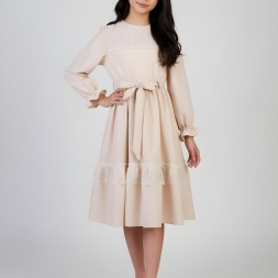 KIZ 10/16 YAŞ DANTELLİ BELİNAY BÜYÜK ELBİSE