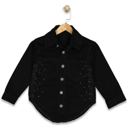 KIZ 11/15 YAŞ PAMUKLU TAŞLI TUNİK CEKET