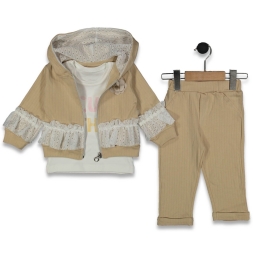 KIZ 12/24 AY KOLU FIRFIRLI TÜLLÜ HIRKALI 3 LÜ TAKI