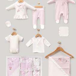 KIZ 1/3 AY KELEBK NAKISLI 10 LU SET