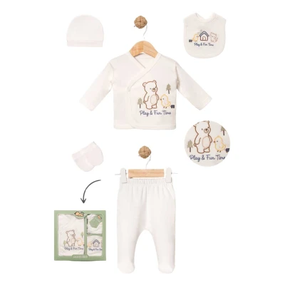 KIZ 1/3 AY RAPORLU BEBE YAKALI ÇİÇEKLİ 10LU SET