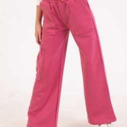 KIZ 13/16 YAŞ KARGO SÜS CEPLİ PALAZZO TEK ALT