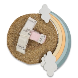 KIZ 18/24 AY BAKLAVA DESEN ASETATLI KULOTLU CORAP