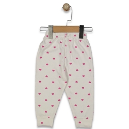 KIZ 1/9 AY KALP DESENLİ MANSETLİ TEK ALT