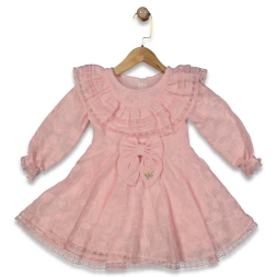 KIZ 2/4 YAŞ KLOŞ ETEKLİ ELBİSE