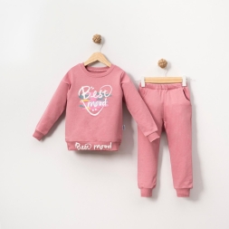 KIZ 2/5 YAŞ BEST MOOD BASKILI ÜÇİP TAKIM