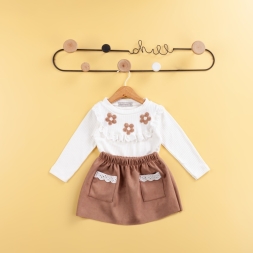 KIZ 2/5 YAŞ ÇİÇEKLİ TAKIM