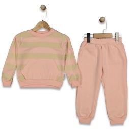 KIZ 2/5 YAŞ DONİNO KANGURU CEPLİ ÇİZGİLİ