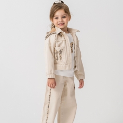 KIZ 2/5 YAŞ FİYONK NAKIŞLI ÜÇLÜ TAKIM