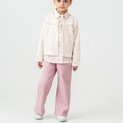 KIZ 2/5 YAŞ GÖMLEKLİ HIRKALI  ÜÇLÜ TAKIM