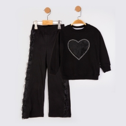 KIZ 2/5 YAŞ KALP GÜLLÜ 2 İP TAKIM