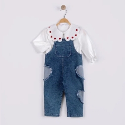 KIZ 2/5 YAŞ KALP NAKIŞLI SLOPET