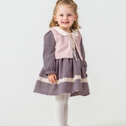 KIZ 2/5 YAŞ PELUS YELEKLİ ELBİSE