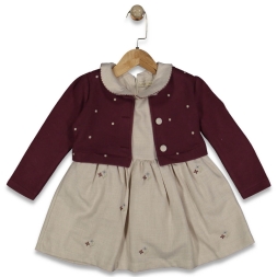 KIZ 2/5 YAŞ SÜET YELEKLİ TAKIM