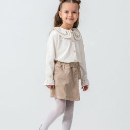 KIZ 2/5 YAŞ YAKA NAKIŞLI ÜÇLÜ TAKIM