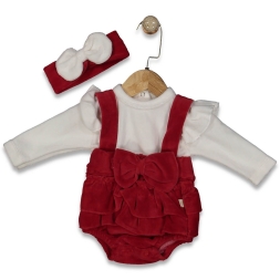 KIZ 3/12 AY BYK FİYONKLU KADİFE KUMAŞ BADİLİ  ELBİ