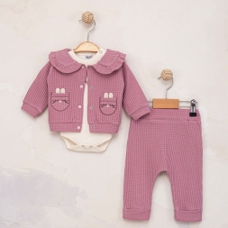 KIZ 3/12 AY CEP NAKIŞLI 3 LÜ KIZ TAKIM