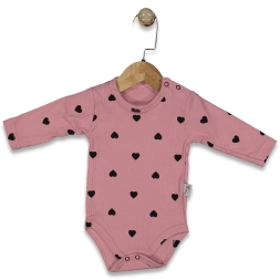 KIZ 3/18 AY MİNİK KALPLİ  BASKILI BADİ