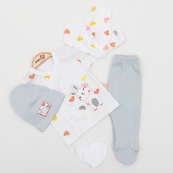 KIZ 3/3 AY KALPLİ TAVŞANLI 5Lİ ZIBIN TAKIM