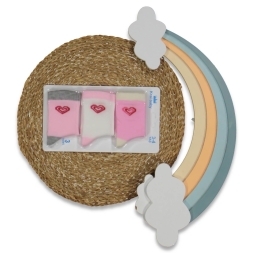 KIZ 3/4 YAŞ KARIŞIK DESEN PCV ÇORAP