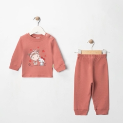 KIZ 3/6 AY KALPLİ KIZ BEBE TAKIM