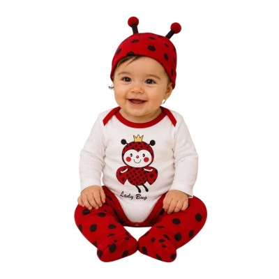KIZ 3/6 AY UĞURBÖCEK BADİLİ 3 LÜ TAKIM