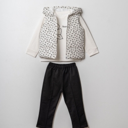 KIZ 3/6 YAŞ ÇİÇEK BASKILI TABU 3 LÜ TAKIM