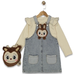 KIZ 3/6 YAŞ LABUBU ÇANTALI JİLE