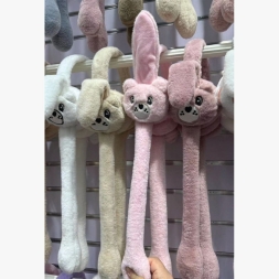 KIZ 3/6 YAŞ PELUŞ HAREKETLİ UZUN KULAKLIK