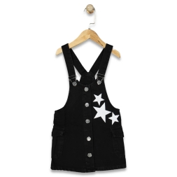 KIZ 3/7 YAŞ  YILDIZ BASKILI KOT JİLE