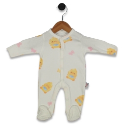 KIZ 3/9 AY ÇORAPLI CİVCİV BASKILI TULUM