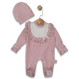 KIZ 3/9 AY FİYONKLU ŞAPKALI  TULUM