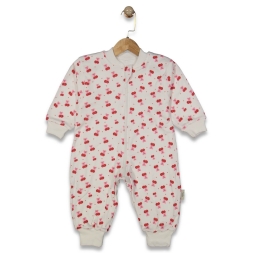 KIZ 4/6 YAŞ KALP VİŞNE BÜYÜK ELYAFSIZ UYKU TULUMU