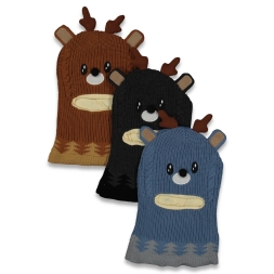 KIZ 4/8 YAŞ AYI FİGÜRLÜ TRİKO KAR BAŞLIĞI