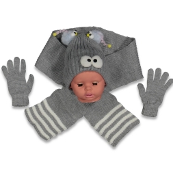 KIZ 4/8 Yaş GÖZ KSESURARLI 3\'lü Takım