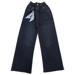 KIZ 6/10 YAŞ KLASİK KESİM KOT PANTOLON